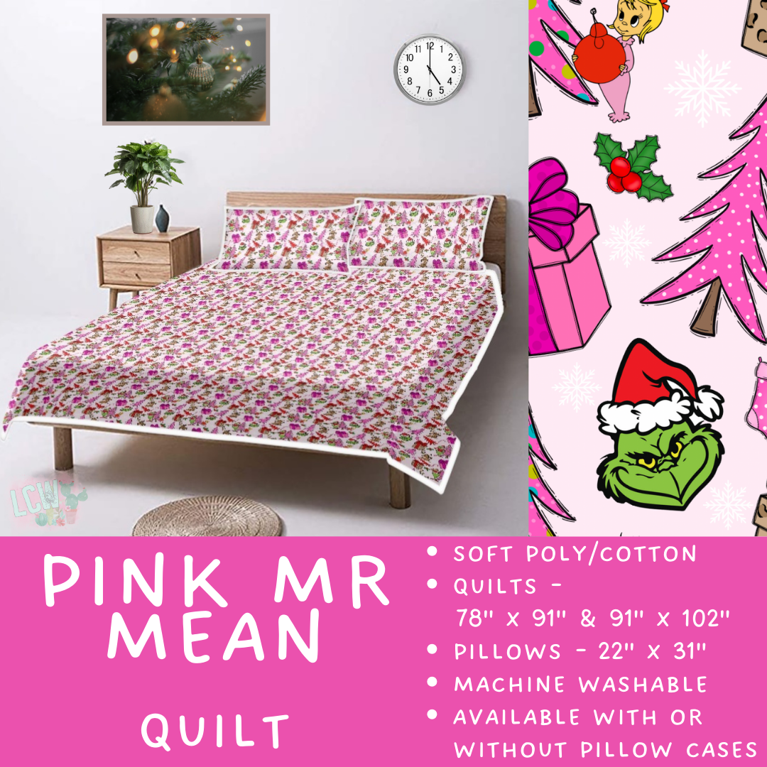 Batch  #410 - Cozy Quilts - Closes 9/10 - ETA late October - Pink Mr Mean Quilt