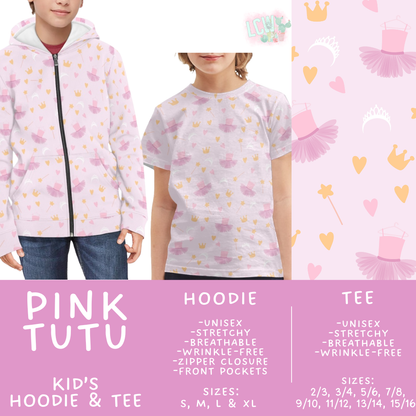 Batch #563 - Made for Play Collection - Closes 7/31 - ETA late Sept - Pink Tutu Kid's Unisex Hoodie & Tee