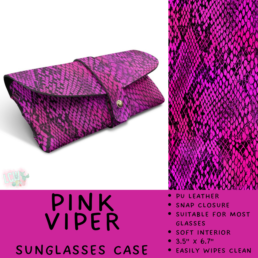 Batch #609 - Travel Collection 2 - Closes 11/6 - ETA early Jan - Pink Viper Sunglasses Case