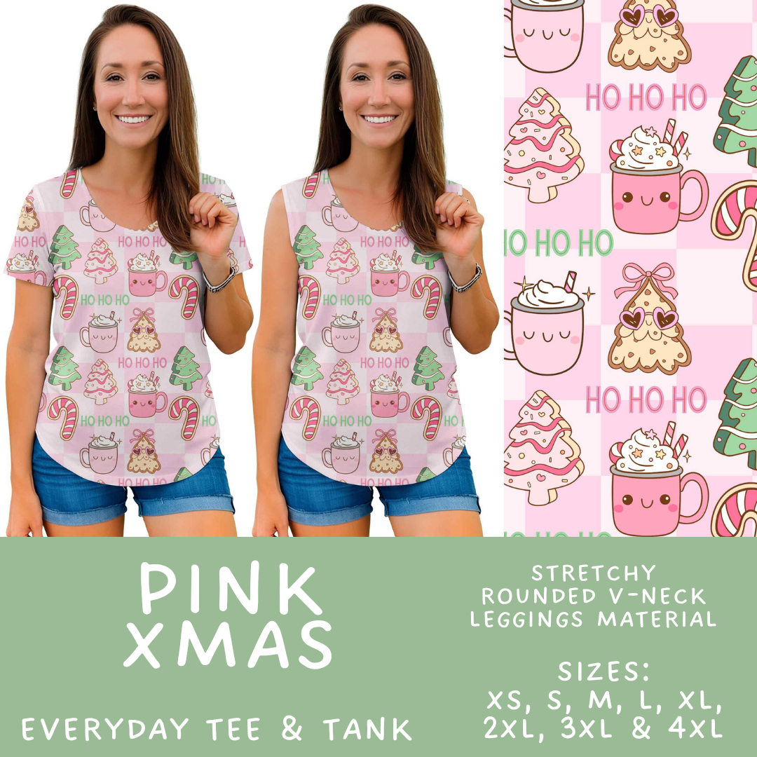 Batch #565 - Christmas in July 2 - Closes 8/5 - ETA early October - Pink Xmas Everyday Tank & Tee
