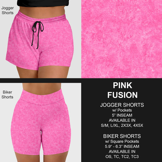 B216 - Preorder Pink Fusion Jogger/Biker Shorts (Closes 3/09. ETA: late May)