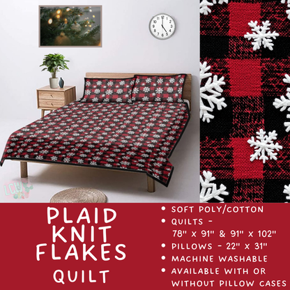 Batch  #410 - Cozy Quilts - Closes 9/10 - ETA late October - Plaid Knit Flakes Quilt