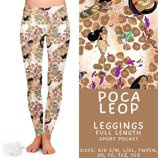 Batch #467 - Princess Leopard - Closes 12/24 - ETA late Feb - Poca Leop Full Length Leggings