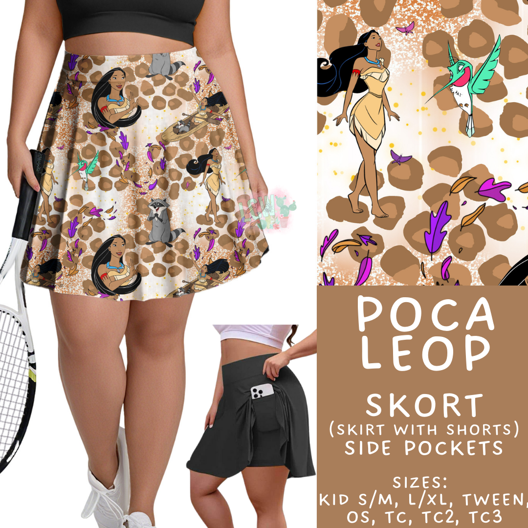 Batch #467 - Princess Leopard - Closes 12/24 - ETA late Feb - Poca Leop Skort