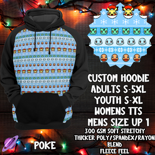 POKE - CUSTOM HOODIE - XMAS SWEATER RUN CLOSING 10/30