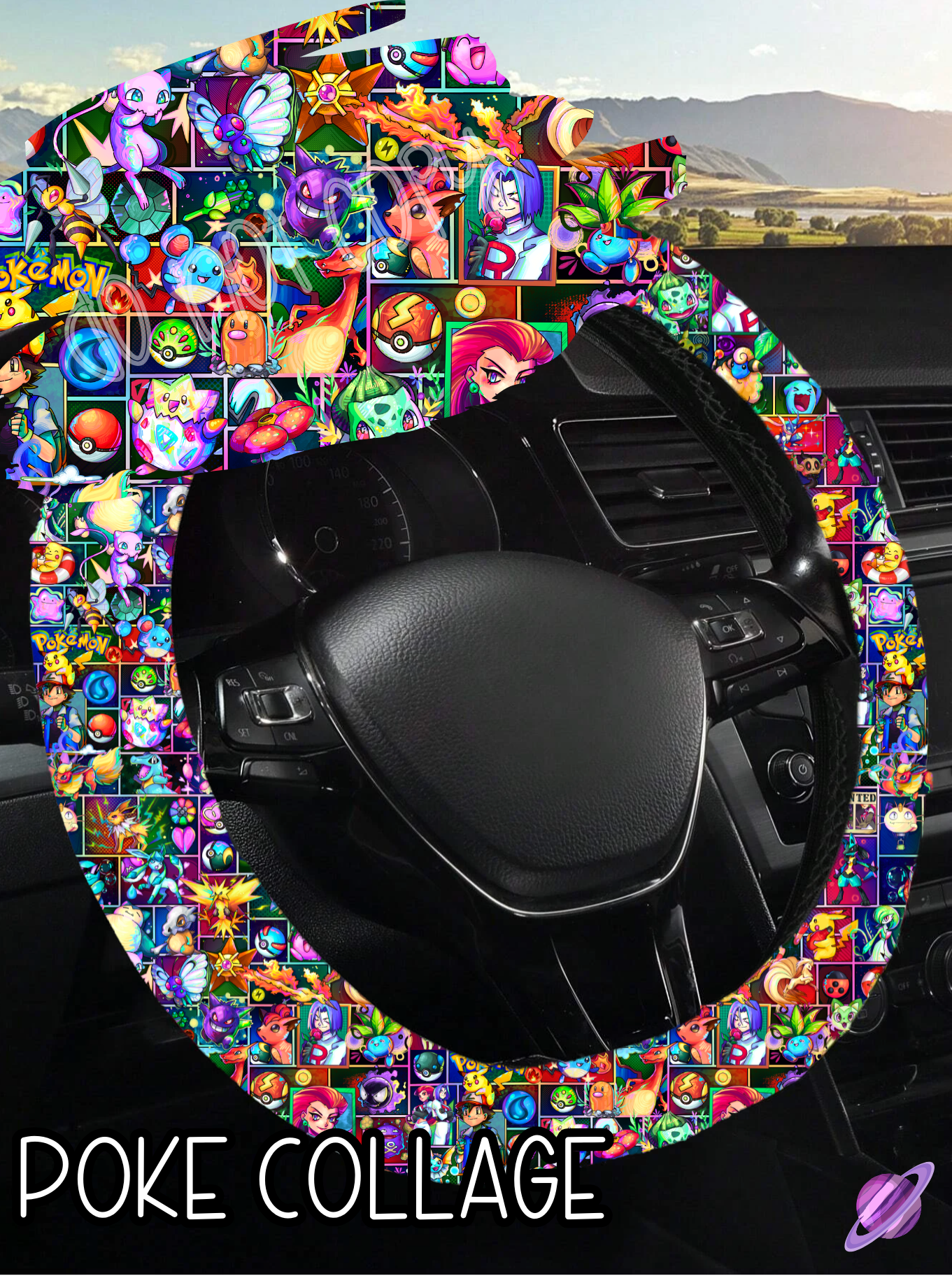 Poke Collage - Steering Wheel Cover Roud 7 - Preorder Closes 3/1