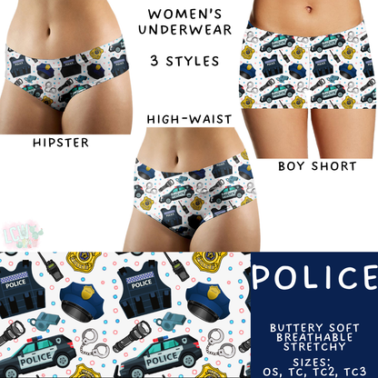 Batch #473 - Comfortable Underwear 5 - Closes 1/9 - ETA early March - Police Women's Underwear