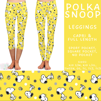 Batch #578 - July Request Run - Closes 8/31 - ETA late October - Polka Snoop Full and Capri Length Leggings