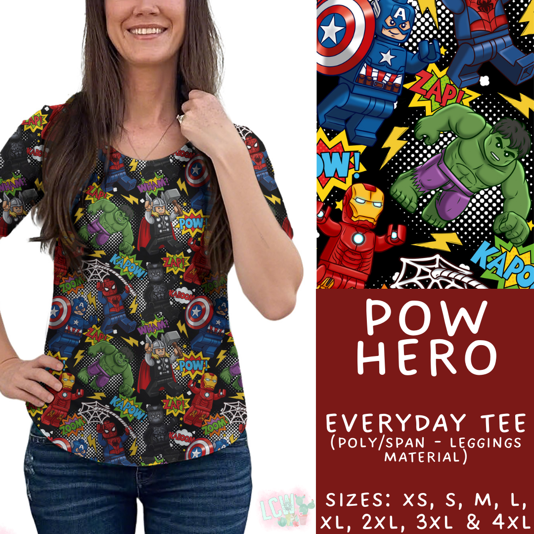 Batch #479 - Cool Characters 11 - Closes 1/21 - ETA mid/late March - Pow Hero Everyday Tee