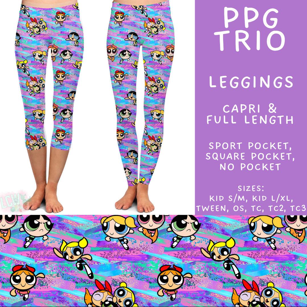Batch #544 - Cool Characters 16 - Closes 6/17 - ETA mid August - PPG Trio Full and Capri Length Leggings