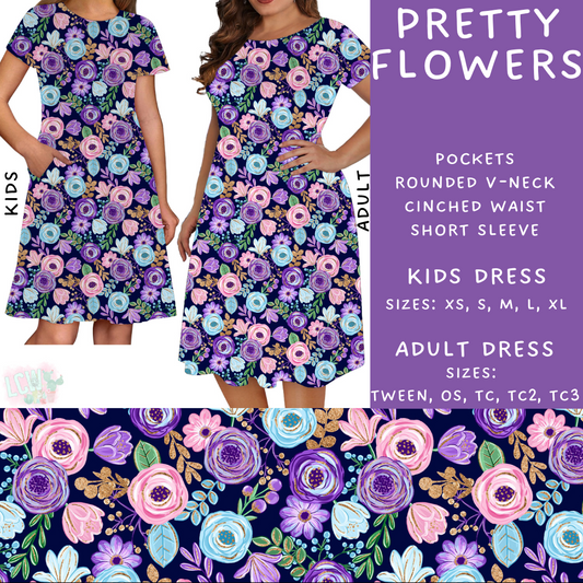 Batch #274 - Fun Run 7 - Closes 1/22 - ETA late March - Pretty Flowers Adult & Kids Dresses