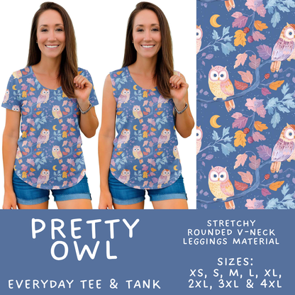 Batch #589 - August Request Run - Closes 9/23 - ETA mid/late Nov - Pretty Owl Everyday Tank & Tee