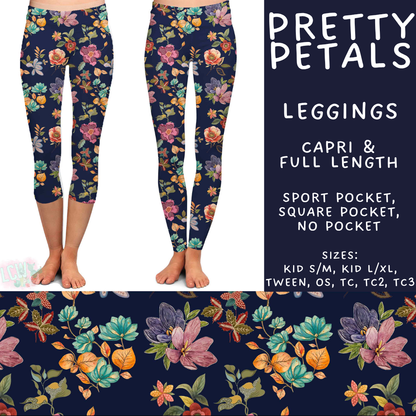 Batch #592 -  Fun Run 27 - Closes 9/30 - ETA late Nov - Pretty Petals Full and Capri Length Leggings