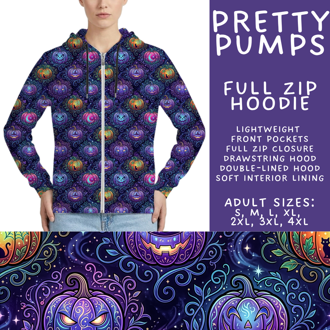 Batch #566 - Halloween 5 - Closes 8/7 - ETA early October - Pretty Pumps Full Zip Hoodie
