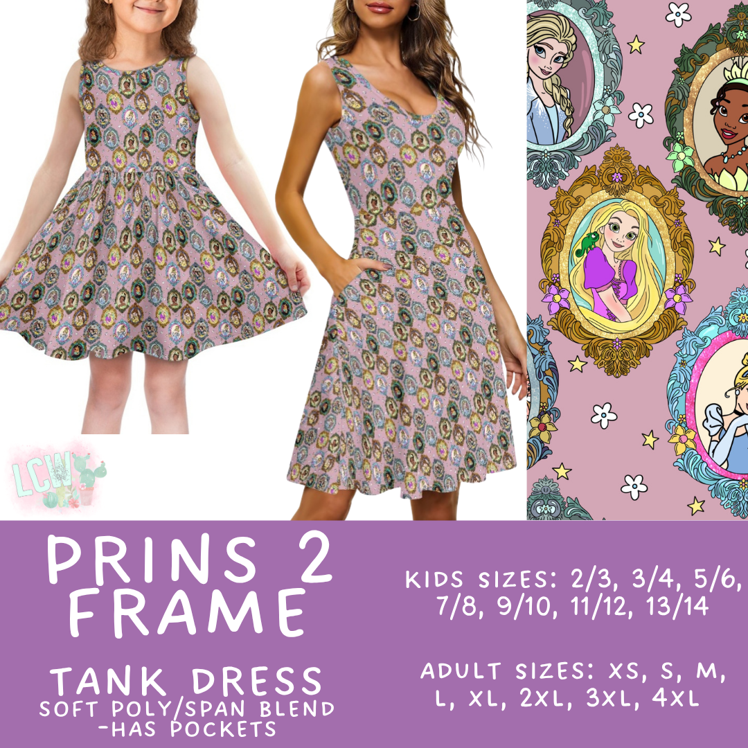 Batch #536 - Frames Collection - Closes 5/29 - ETA late July - Prins 2 Frame Women's & Girl's Tank Dress