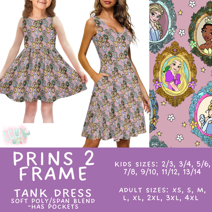 Batch #536 - Frames Collection - Closes 5/29 - ETA late July - Prins 2 Frame Women's & Girl's Tank Dress