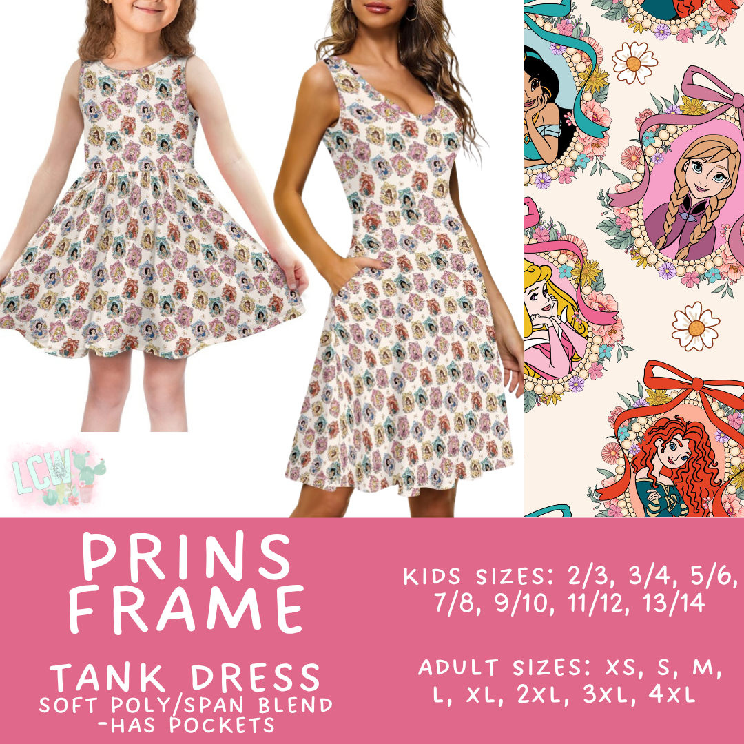 Batch #536 - Frames Collection - Closes 5/29 - ETA late July - Prins Frame Women's & Girl's Tank Dress