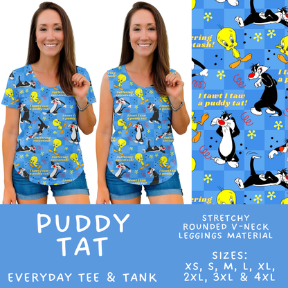 Batch #601 - Cool Characters 19 - Closes 10/21 - ETA mid Dec - Puddy Tat Everyday Tank & Tee