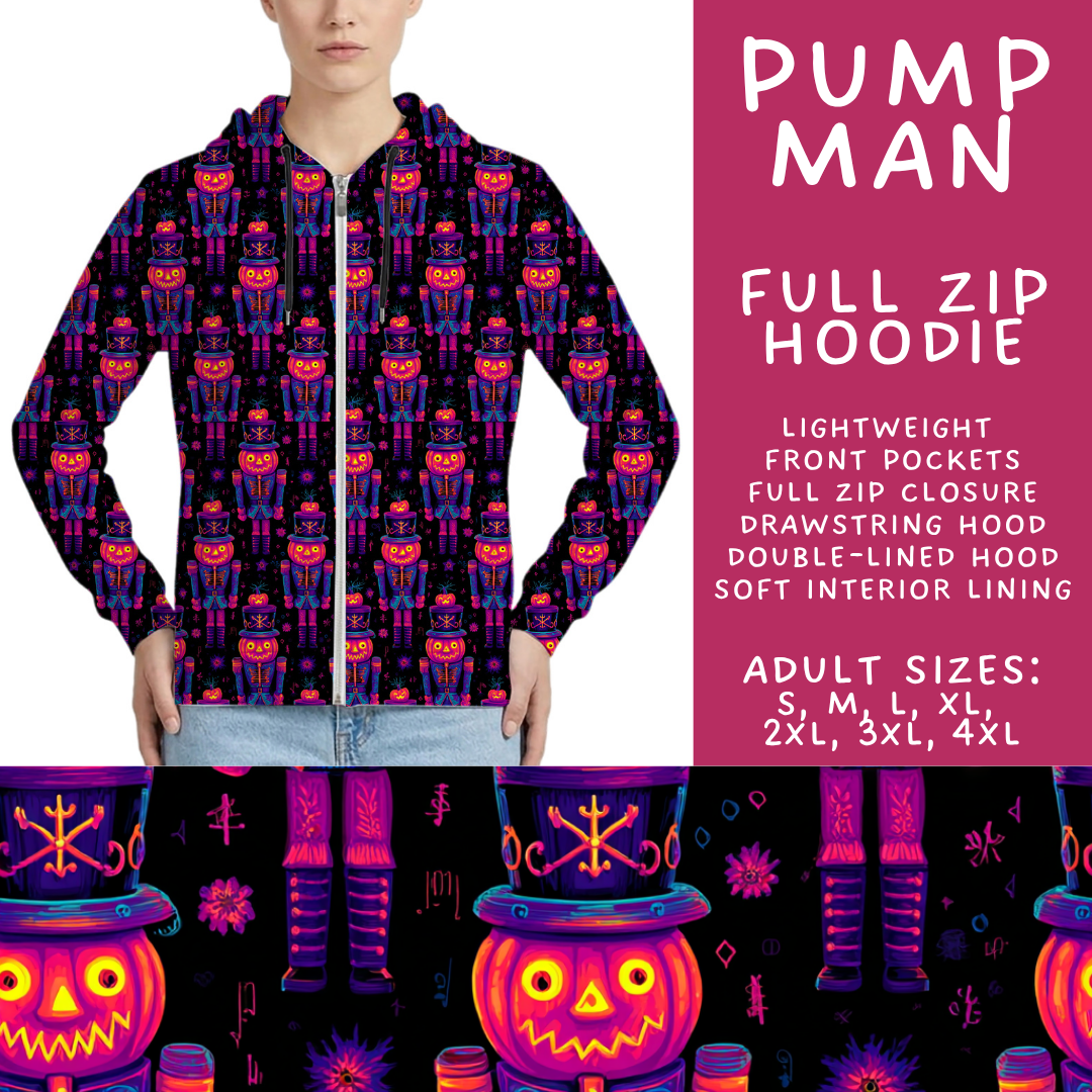 Batch #566 - Halloween 5 - Closes 8/7 - ETA early October - Pump Man Full Zip Hoodie