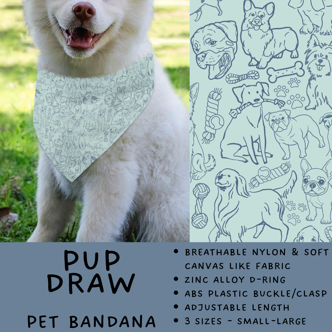 Batch #486 - Pet Gear Collection - Closes 2/6 - ETA early April - Pup Draw Pet Collar Bandana