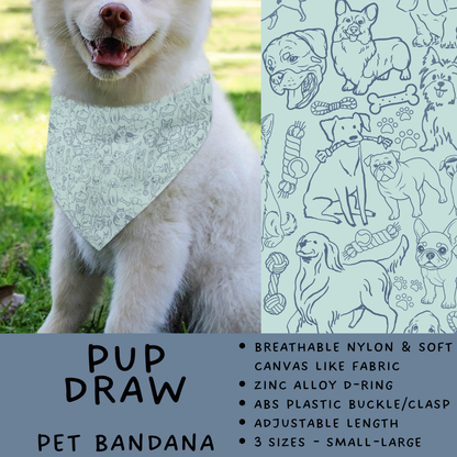 Batch #486 - Pet Gear Collection - Closes 2/6 - ETA early April - Pup Draw Pet Collar Bandana