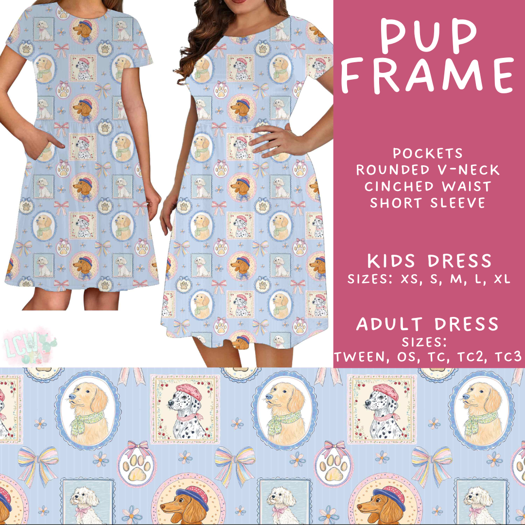 Batch #548 - May Request Run - Closes 6/26 - ETA late August - Pup Frame Adult & Kids Dresses
