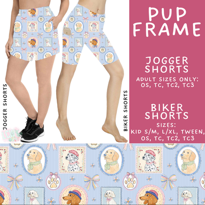 Batch #548 - May Request Run - Closes 6/26 - ETA late August - Pup Frame Biker & Jogger Shorts