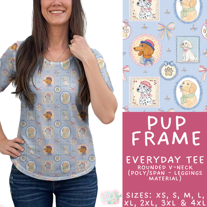 Batch #548 - May Request Run - Closes 6/26 - ETA late August - Pup Frame Everyday Tee