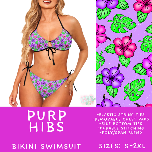 Batch #543 - Pool Party 2 - Closes 6/15 - ETA early/mid August - Purp Hibs Women's 2 Piece Bikini
