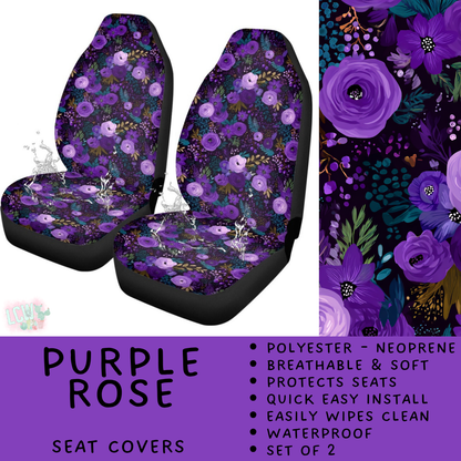 Batch #554 - Car Accessories 3 - Closes 7/10 - ETA early/mid Sept - Purple Rose Vehicle Seat Covers