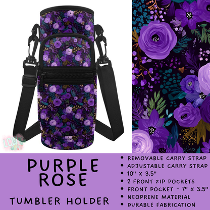 Batch #551 - Tumbler Holder 2 - Closes 7/3 - ETA early Sept - Purple Rose Tumbler Holder