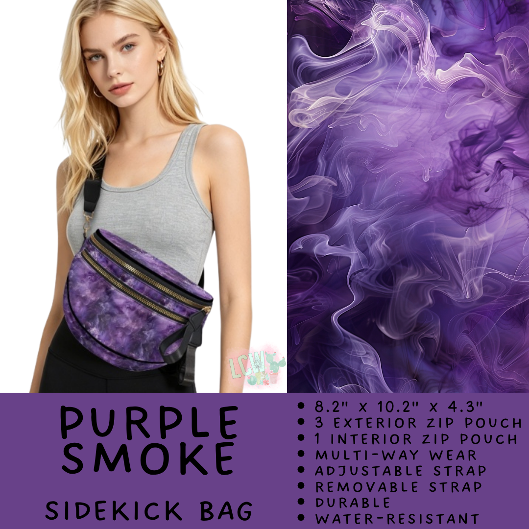 Batch #579 - Sidekick Bags 2 - Closes 9/2 - ETA early November - Purple Smoke Sidekick Bag