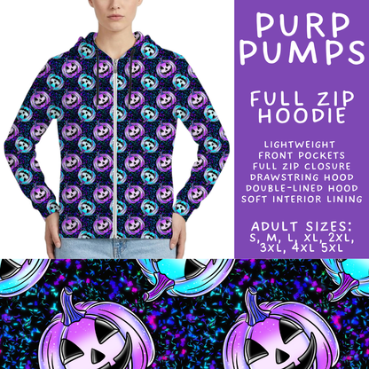 Batch #560 - Halloween 4 - Closes 7/26 - ETA late Sept - Purp Pumps Full Zip Hoodie