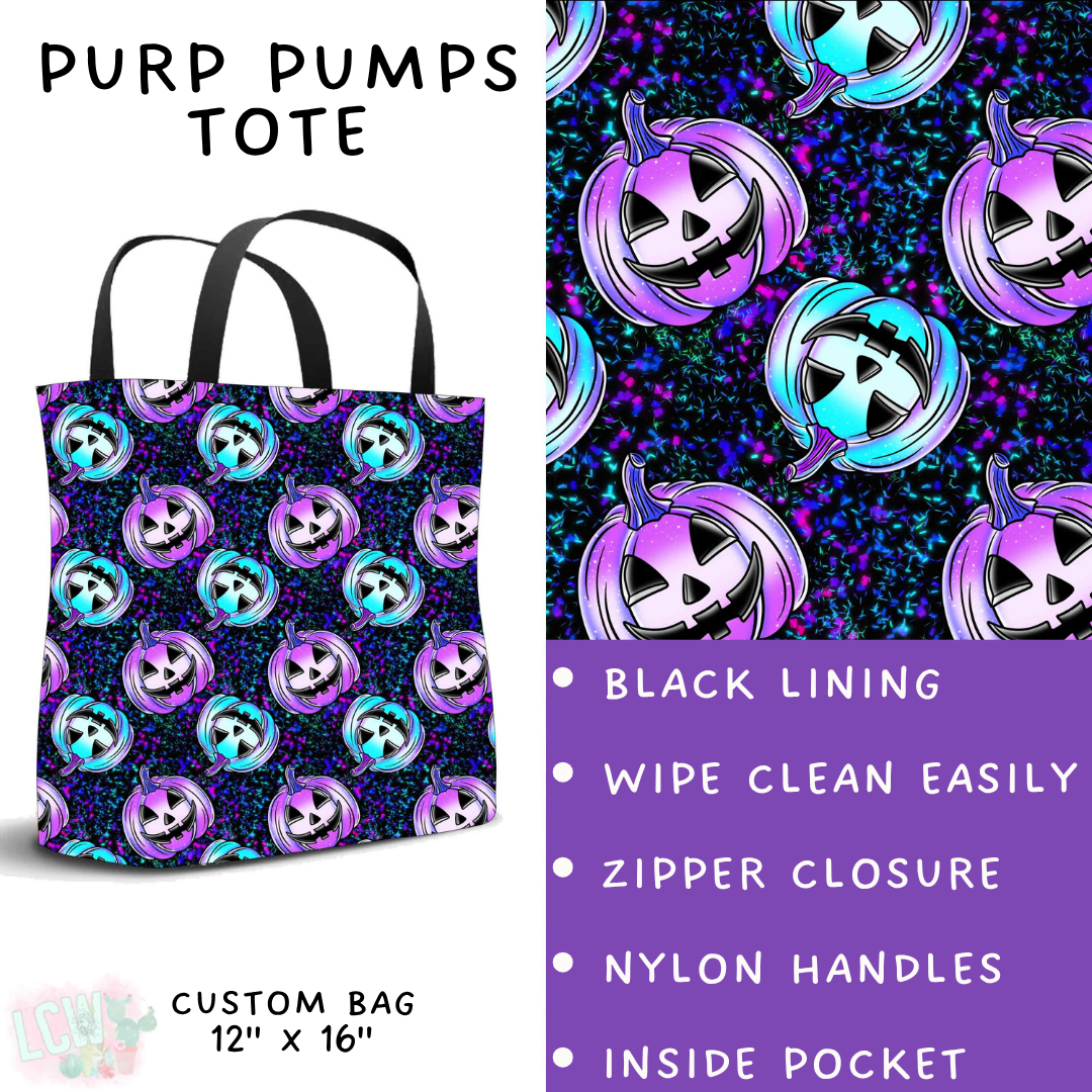 Batch #560 - Halloween 4 - Closes 7/26 - ETA late Sept - Purp Pumps Tote