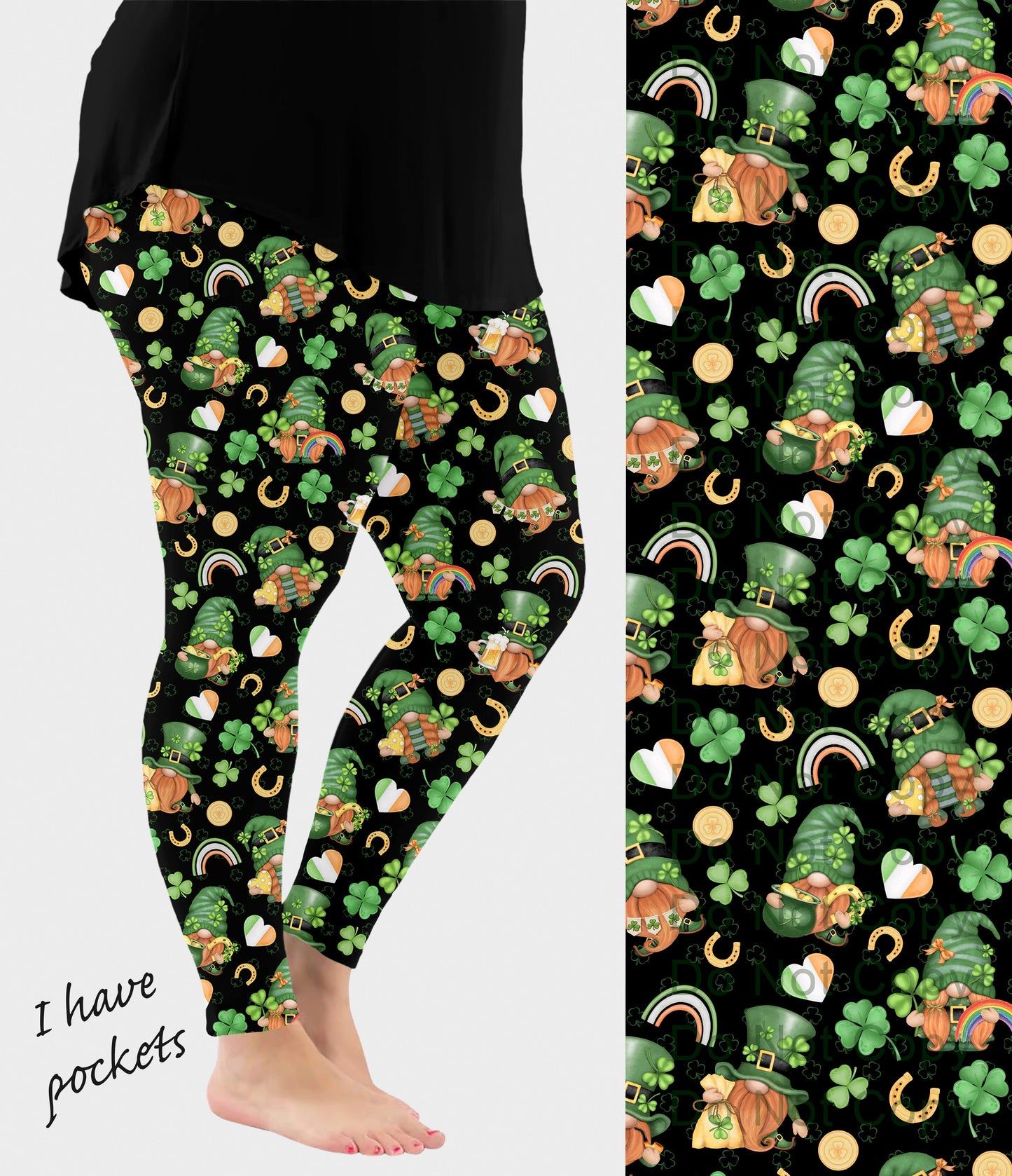 RTS - Patty Gnomes Leggings w/ Pockets