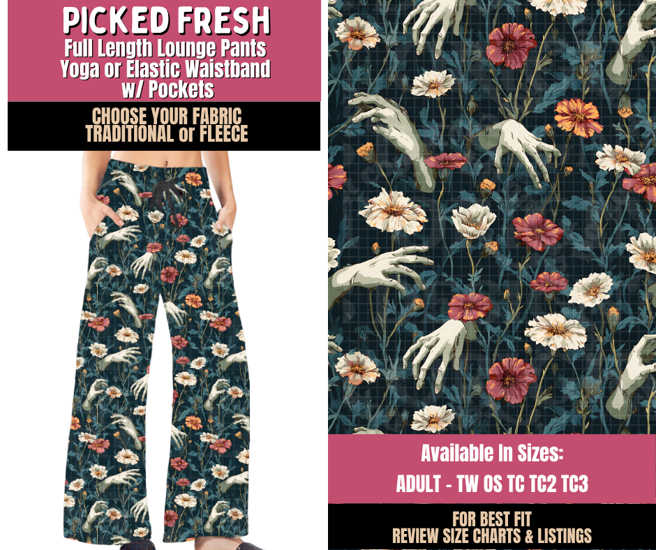 Preorder! Closes 10/1. ETA Dec. Picked Fresh Lounge Pants Choose Fleece or Traditional