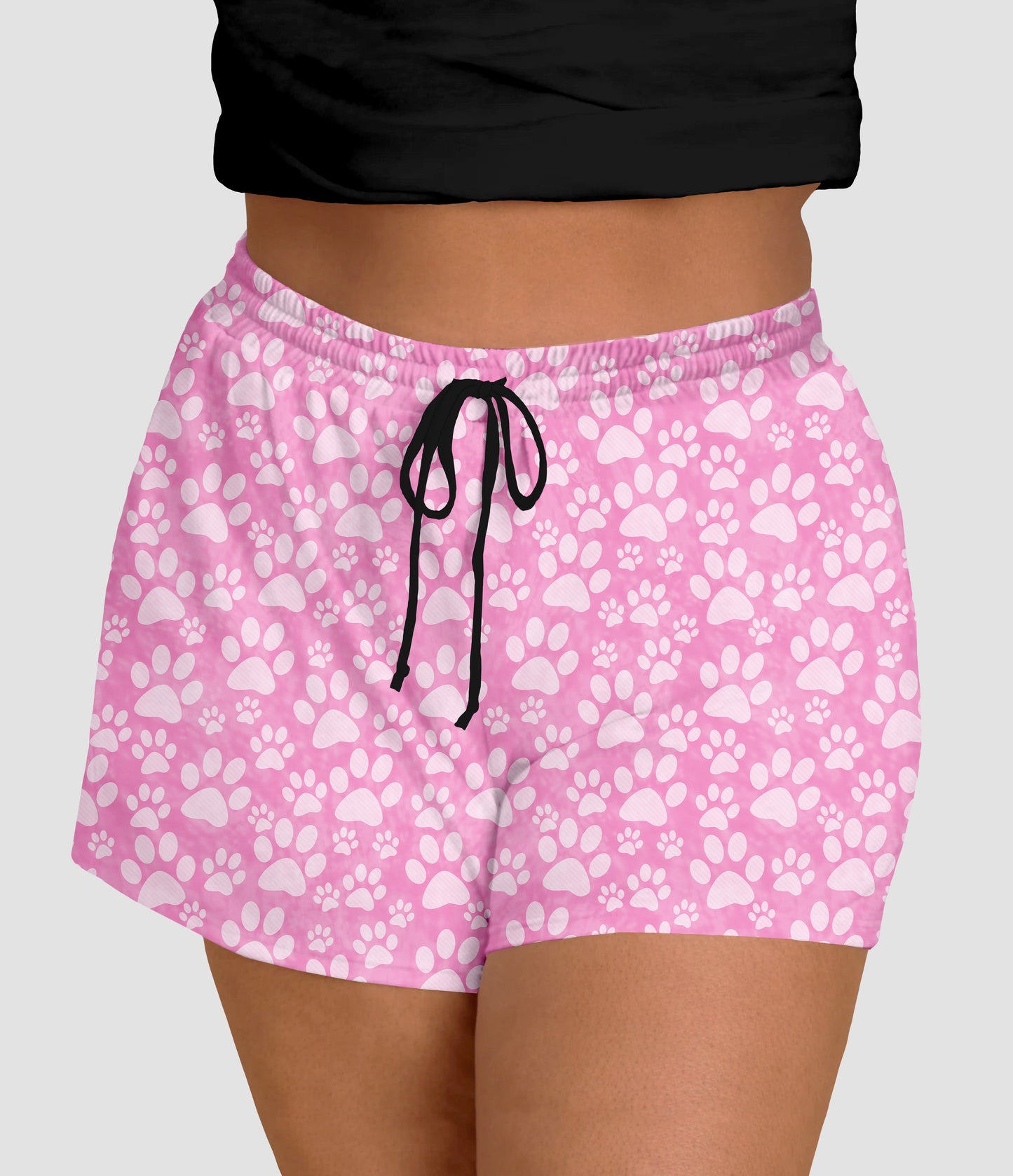 RTS - Pink Paws Jogger Shorts