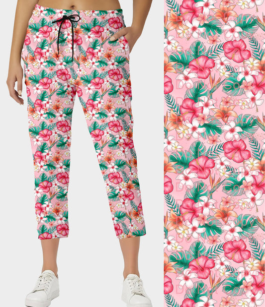 RTS - Pink Paradise Capri Joggers