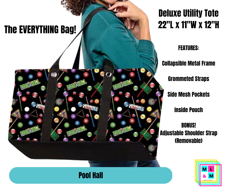 Pool Hall Collapsible Tote