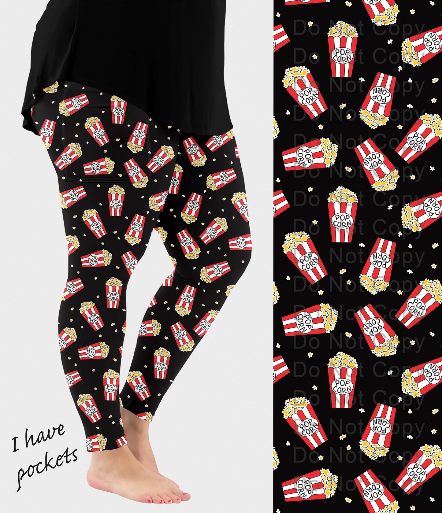 RTS - Popcorn Leggings with Pockets
