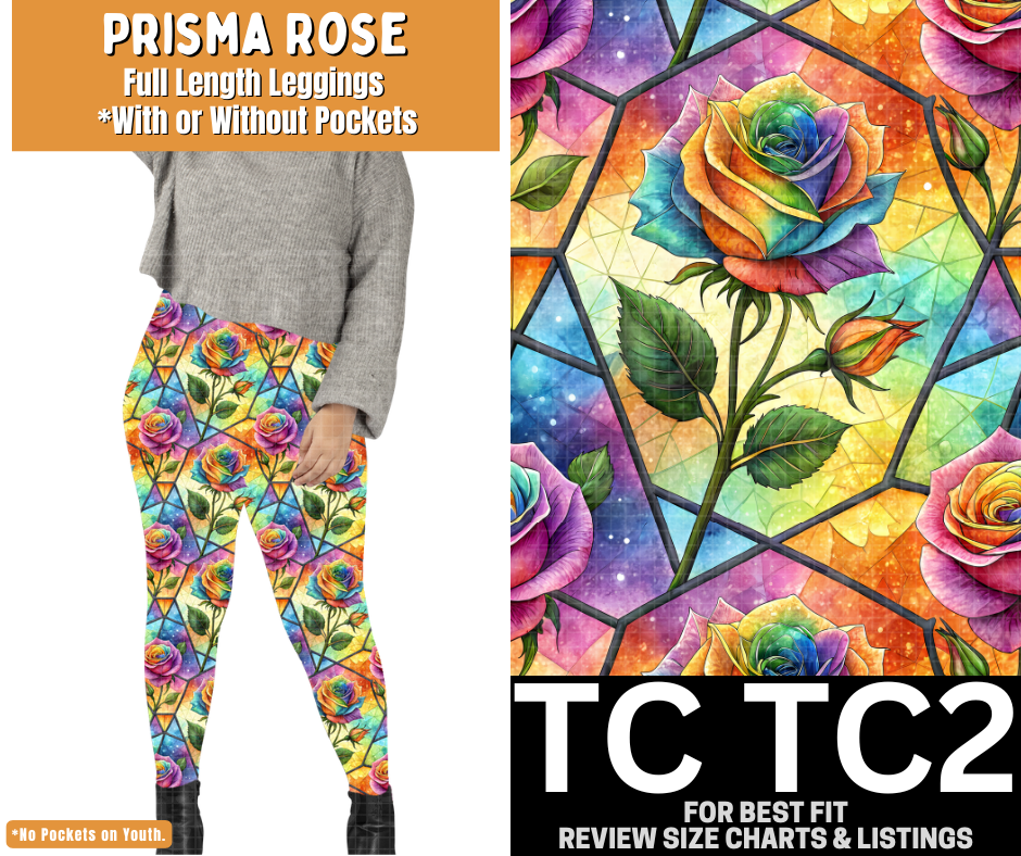 Prisma Rose Full Length Leggings w/ Pockets