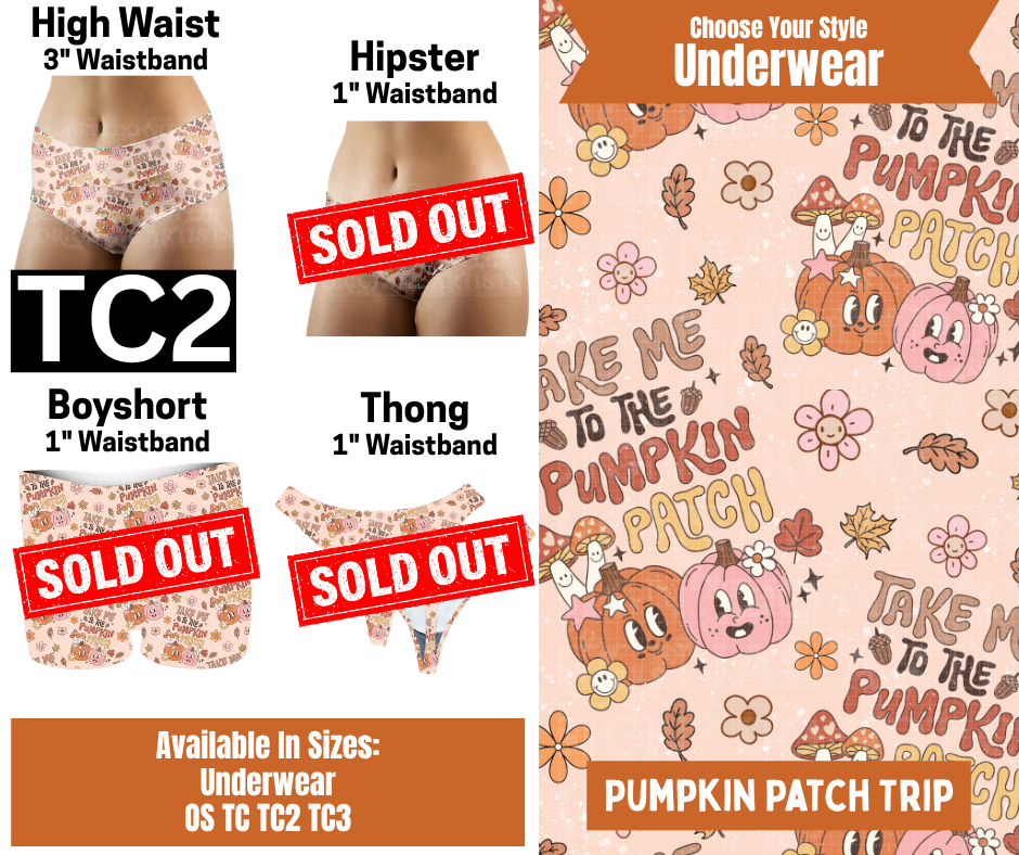 Pumpkin Patch Trip High Waist Underwear