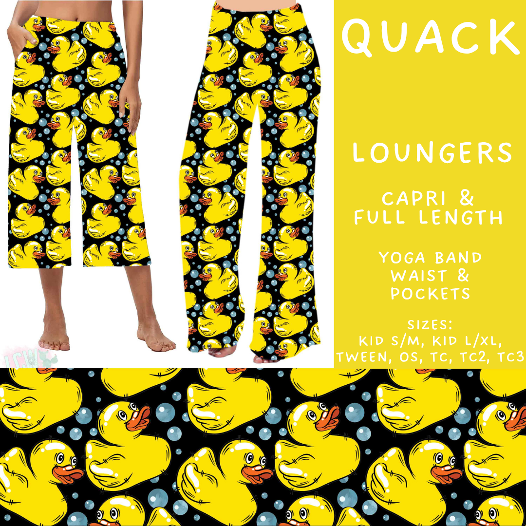 Batch #578 - July Request Run - Closes 8/31 - ETA late October - Quack Capri and Full Length Loungers
