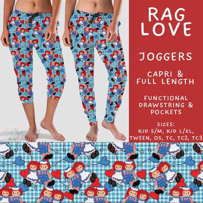 Batch #589 - August Request Run - Closes 9/23 - ETA mid/late Nov - Rag Love Full and Capri Length Joggers