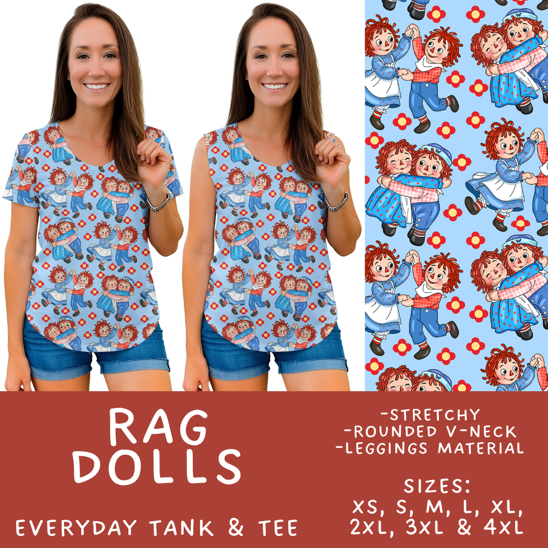Batch #555 - Cool Characters 7 - Closes 7/13 - ETA mid Sept - Rag Dolls Everyday Tank & Tee