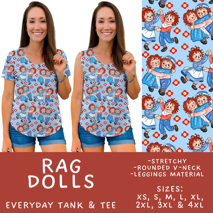 Batch #555 - Cool Characters 7 - Closes 7/13 - ETA mid Sept - Rag Dolls Everyday Tank & Tee