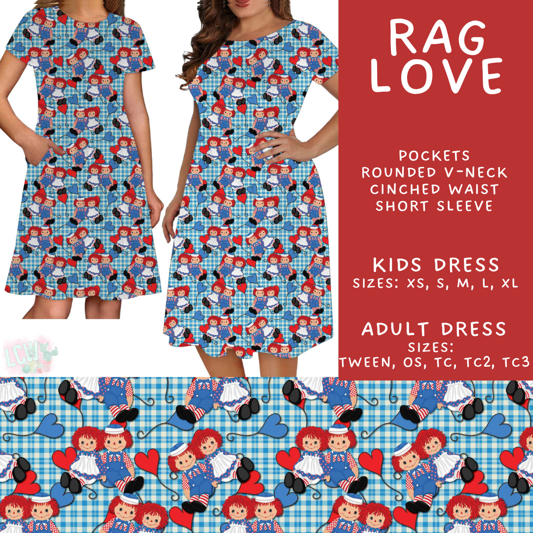 Batch #589 - August Request Run - Closes 9/23 - ETA mid/late Nov - Rag Love Adult & Kids Dresses