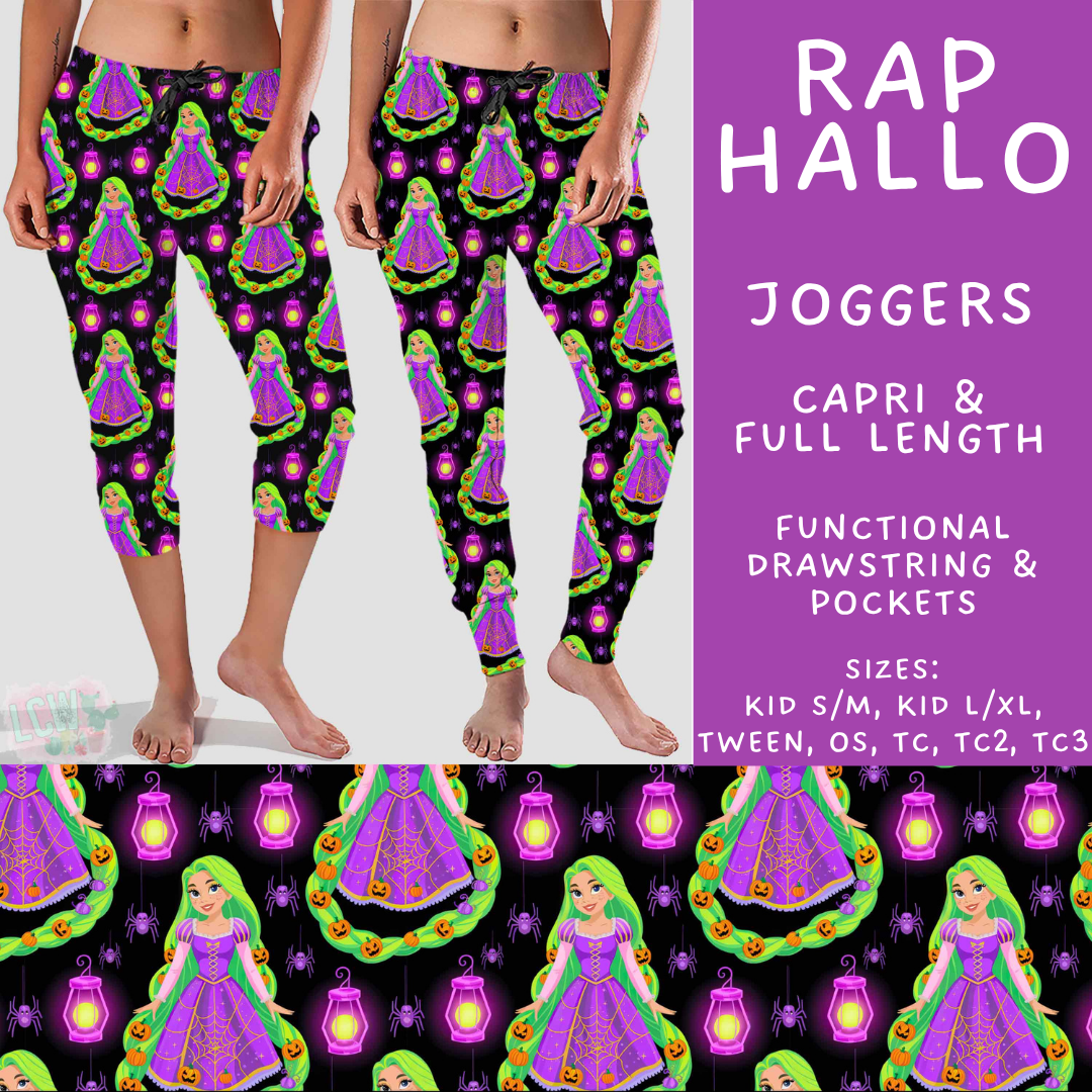 Batch #569 - Princess Halloween - Closes 8/14 - ETA early/mid Oct - Rap Hallo Full and Capri Length Joggers
