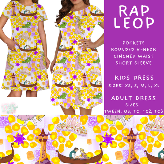 Batch #467 - Princess Leopard - Closes 12/24 - ETA late Feb - Rap Leop Womens & Girls Dresses