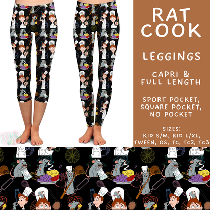 Batch #572 - Magical Faves 23 - Closes 8/19 - ETA mid October - Rat Cook Full and Capri Length Leggings